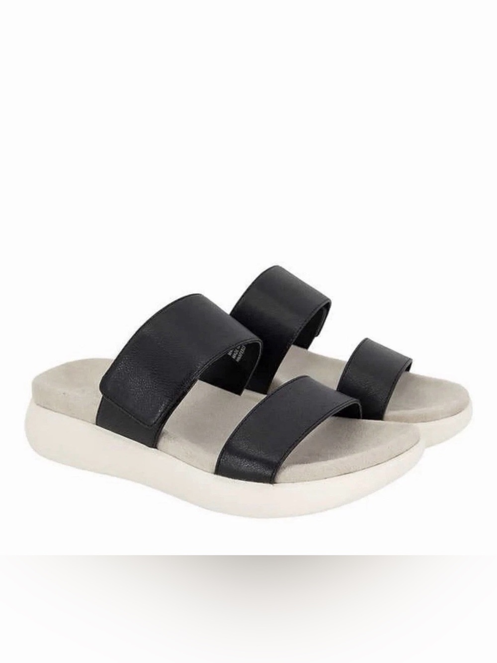 Kensie Jipsy Women Slides Sandals Shoes Black Synthetic Suede Size 7 M